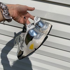 golden goose sneakers practically new